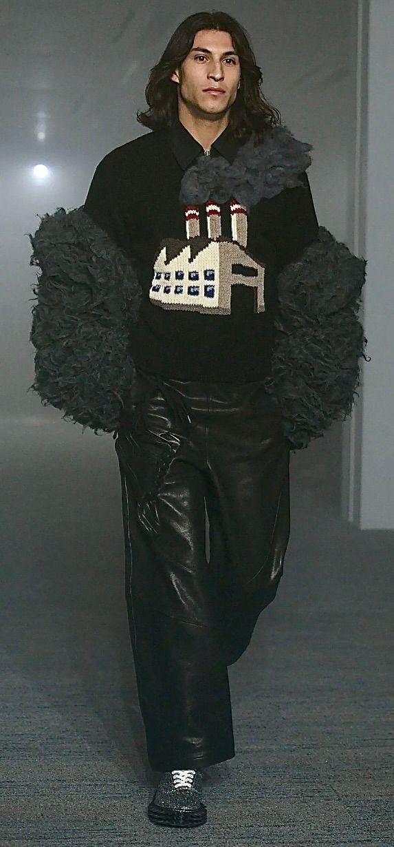 doublet ダブレット26AW SMOKING FACTORY INTARSIA KNIT PULLOVER (26AW60KN238)BLACK☆8月15日(土)発売！