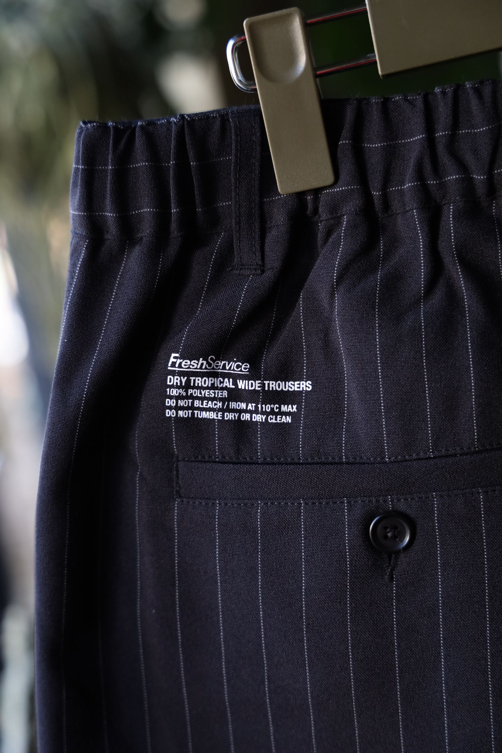 フレッシュサービス DRY TROPICAL WIDE TROUSER(FSC251-40144)BLACK
