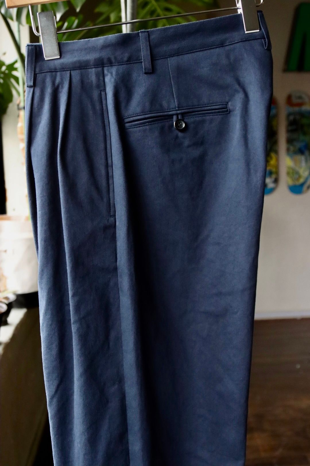 人気の アプレッセ23SS Chino 2 NAVY Trousers チノパン - www 