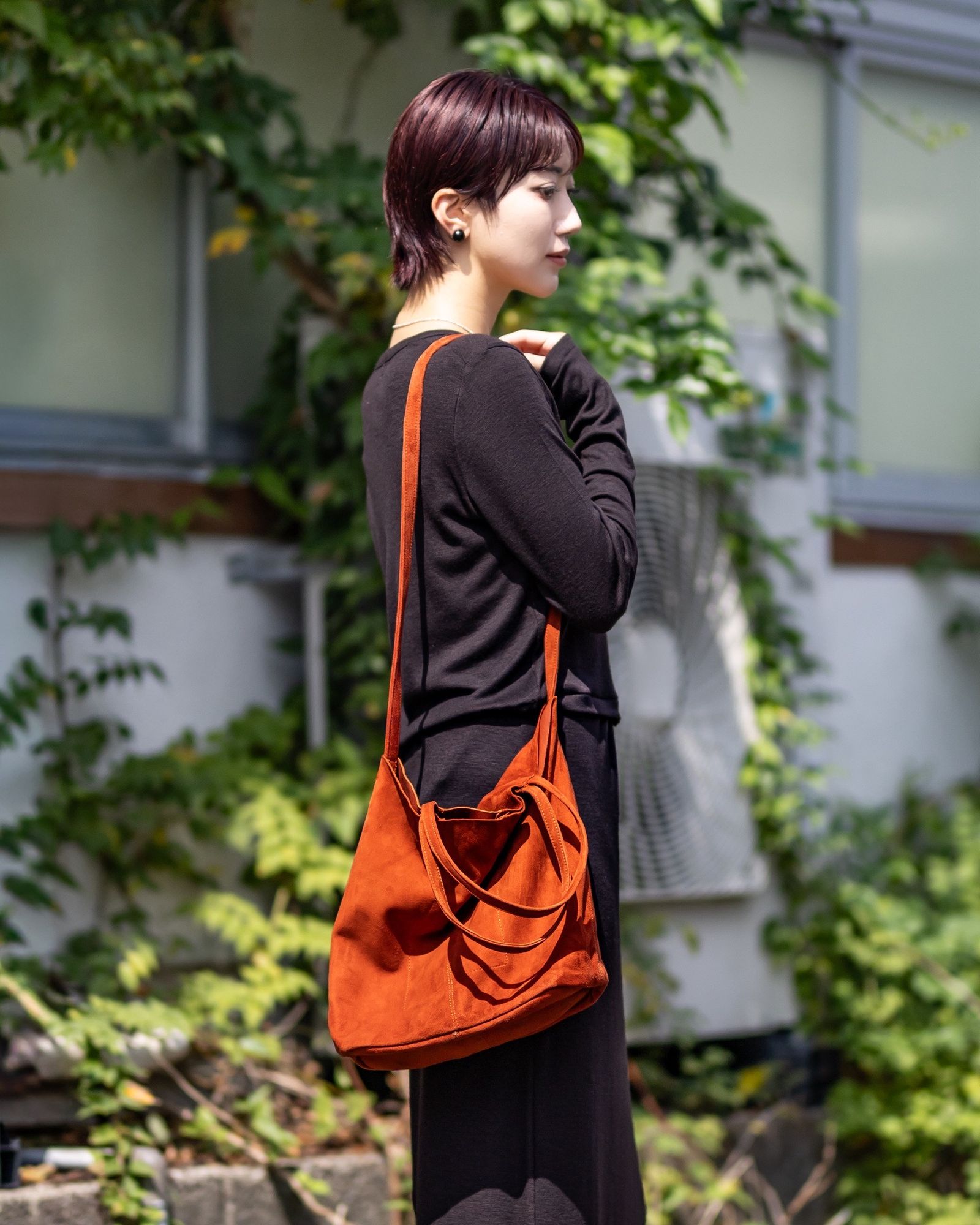 Morphee / モルフェトートバッグ 3WAY MIDIUM TOTE(LONG)SUEDE [TERACOTTA]☆新作発売！