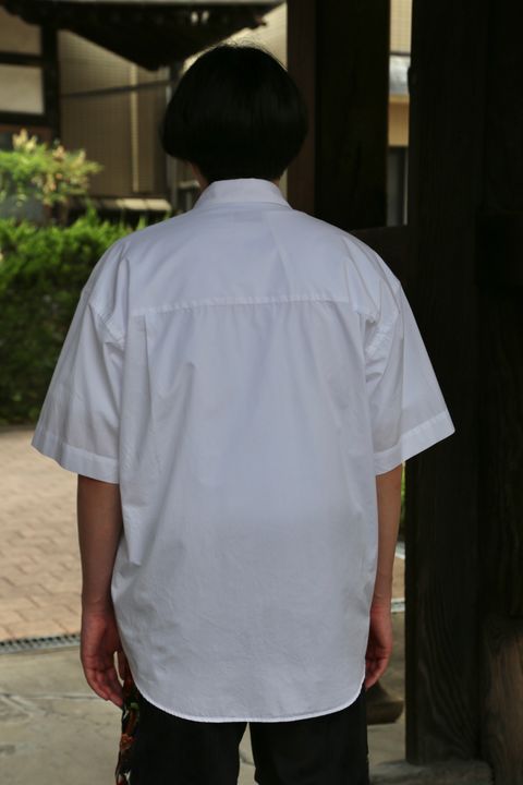 Graphpaper Broad Oversized S/S Regular Collar Shirt(GM212-50625B) style.2021.6.6.