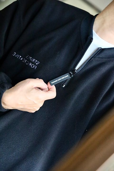 S.F.C FLEECE BASEBALL HALF ZIP JACKETスタイル