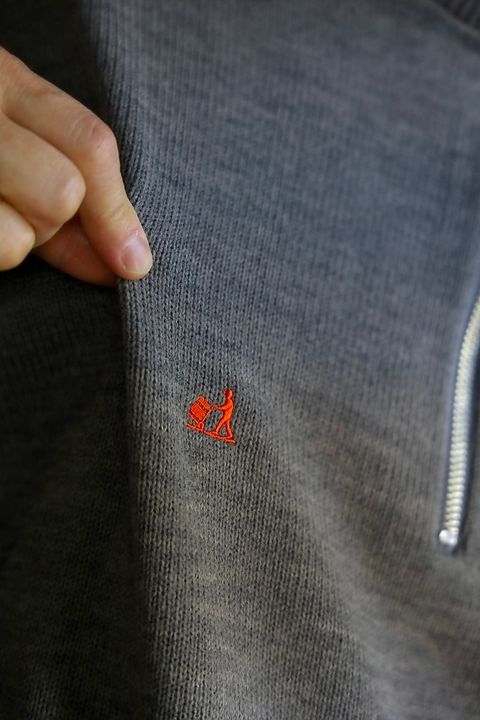 FreshService 26AW THERMAL JERSEY HARF ZIP KNIT"GRAY"スタイル