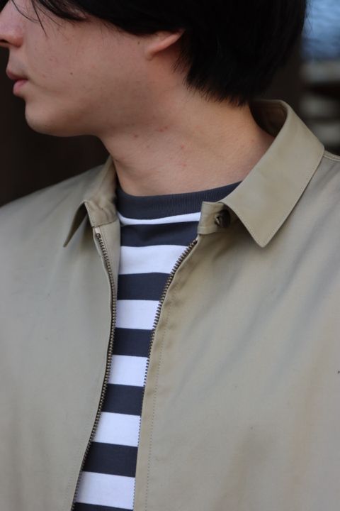 CIOTAスビンコットンギャバジンスウィングトップ"サンドベージュ"style.