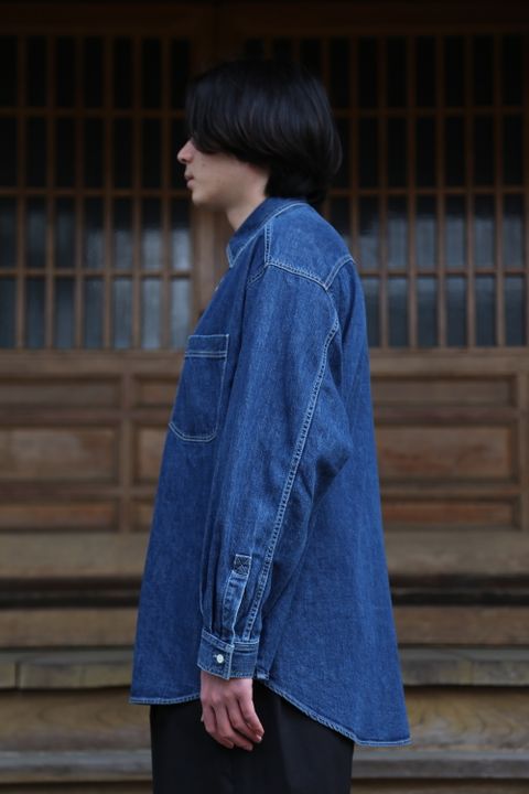 Graphpaper Denime Regular Collar Shirt style.2021.2.20.