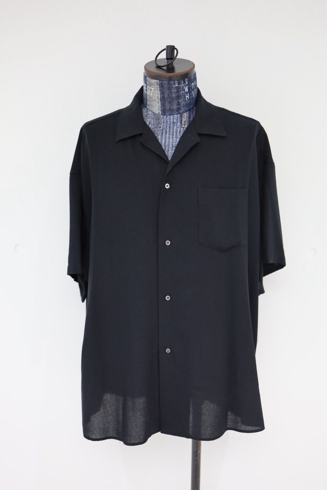 グラフペーパー 26SS Viscose Viyella S/S Sleeping Shirt(GM261-50457)BLACK☆3月14日(土)発売！