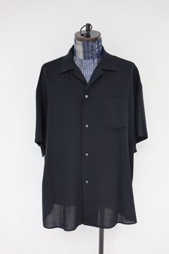 グラフペーパー 26SS Viscose Viyella S/S Sleeping Shirt(GM261-50457)BLACK☆3月14日(土)発売！