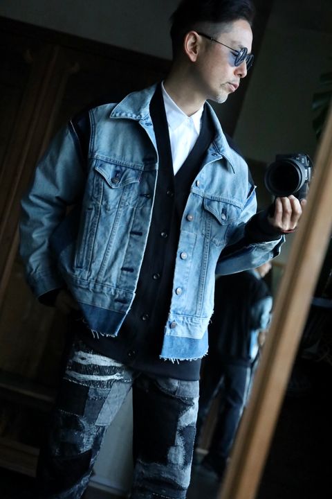 JUNYA WATANABE MAN Levi's Wネームデニムジャケットスタイル