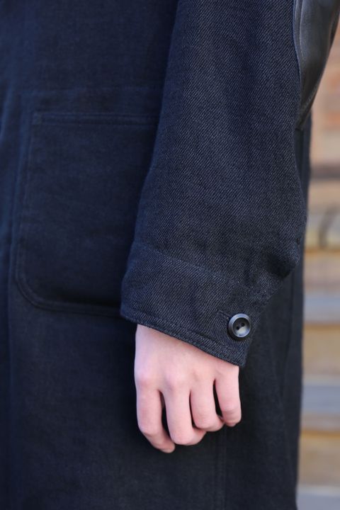 JUNYA WATANABE COMME des GARCONS MAN ウール麻ツイル縮絨×牛革(WF-C401-051) style.2020.11.23.