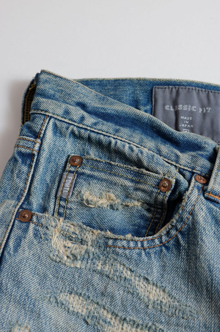ファンダメンタル デニムパンツ CLASSIC STRAIGHT DENIM CS123 (FA25/MG123)INDIGO