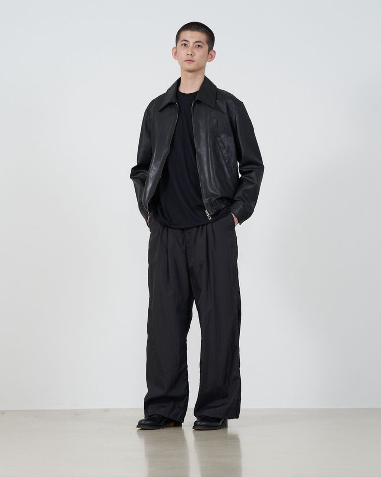 YOKE - ヨーク25SS LEATHER ZIP BLOUSON(YK25SS0903B)BLACK☆1月 YOKE - ヨーク25SS LEATHER ZIP BLOUSON(YK25SS0903B)BLACK☆1月