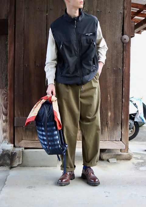 COMME des GARCONS HOMME 23SS ジップアップベストスタイル