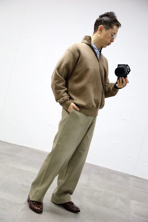 A.PRESSE 2026 STYLE1 Vintage Twill Work Pantsスタイル