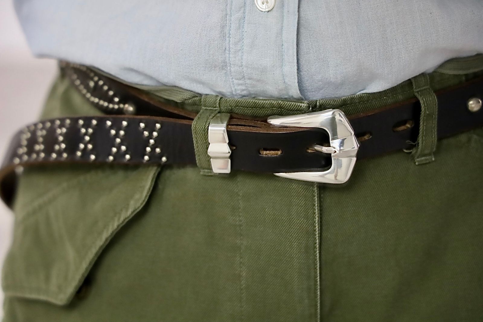 セントマイケル 26SS BLACK STONE HTC_BELT NARROW(SM-MK8-0000-C64)BLACK☆5月16日(土)発売！