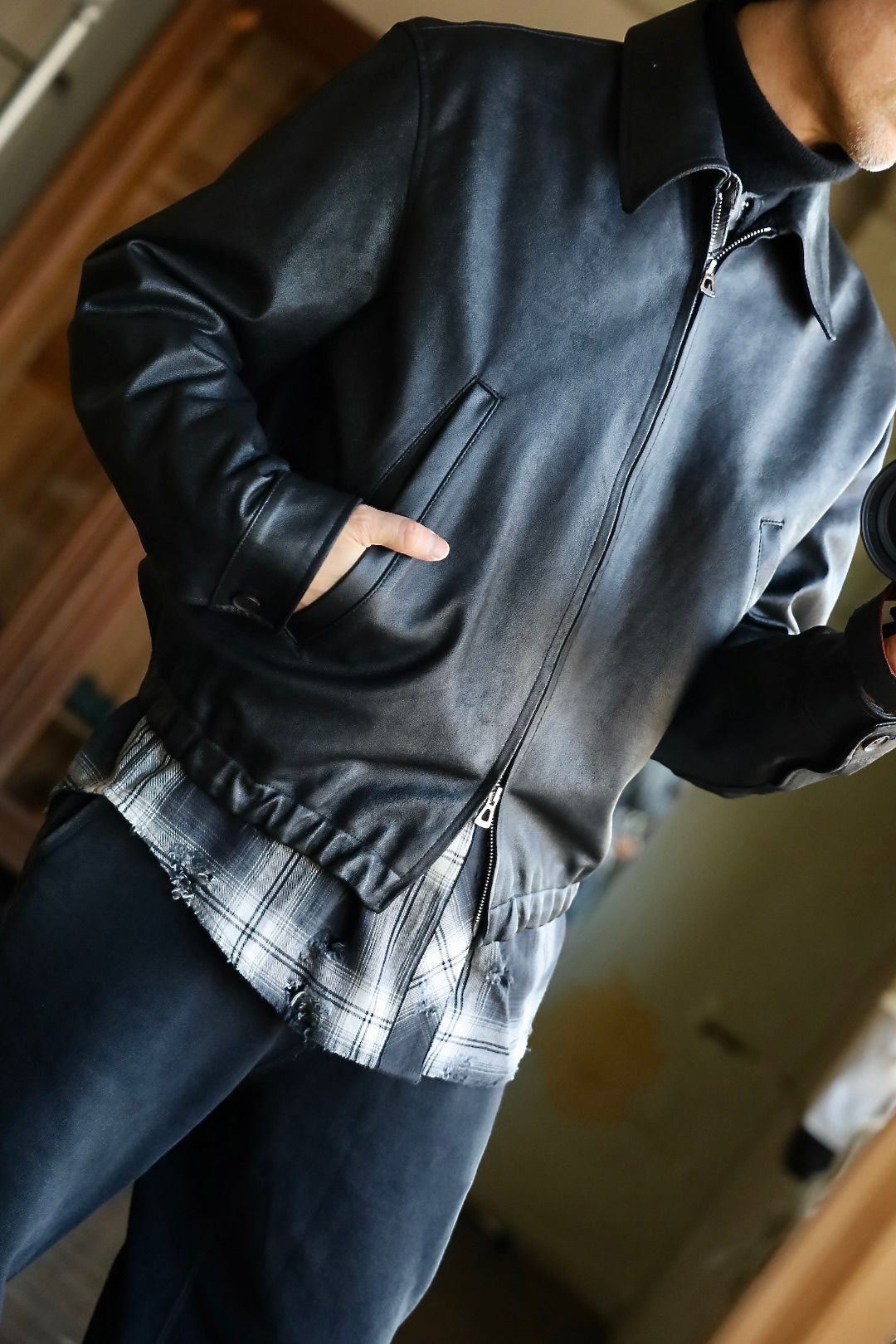 ヨーク25SS LEATHER ZIP BLOUSON(YK25SS0903B)BLACK☆1月18日(土)発売！