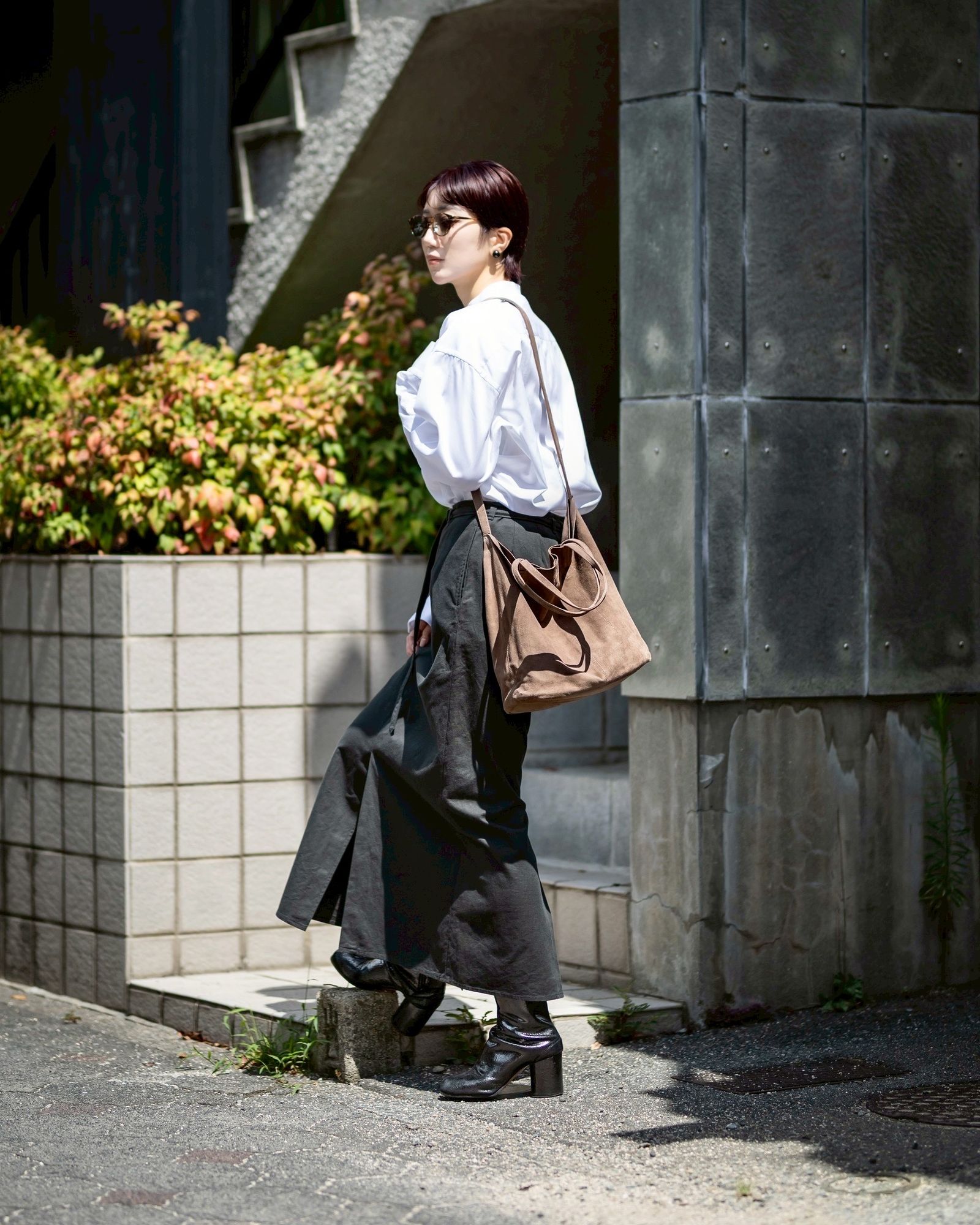 Morphee / モルフェトートバッグ 3WAY MIDIUM TOTE(LONG)SUEDE [ELEPHANT]☆新作発売！