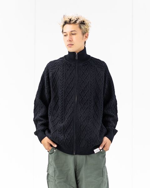 フレッシュサービス SHETLAND WOOL x SOLOTEX® TECH FISHERMAN ZIP-UP(FSC253-80166)BLACK★10月18日(土)発売！