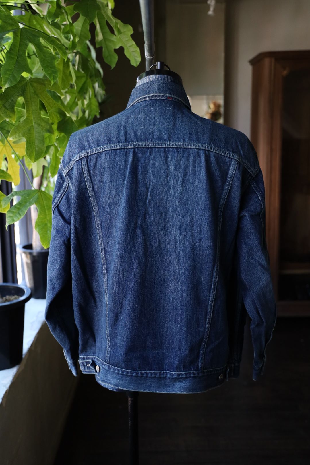 グラフペーパー 25AW Selvage Denim Trucker Jacket(GM253-20055DB)INDIGO_DARK FADE