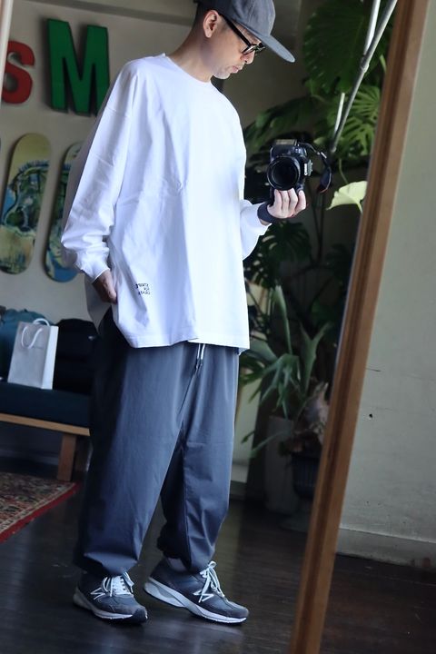 S.F.C 23FW WIDE SPORTY PANTS"GRAY"スタイル
