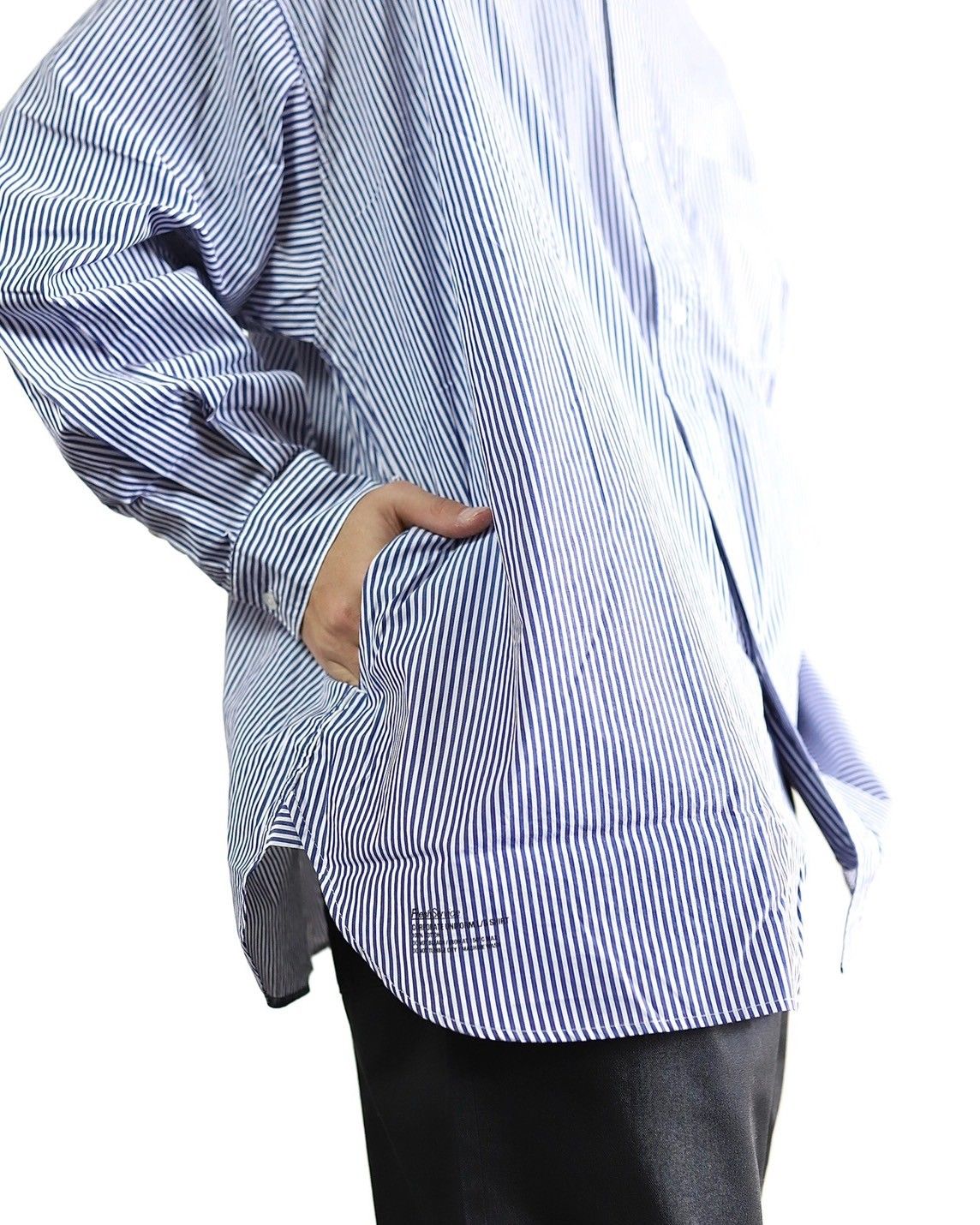 フレッシュサービス CORPORATE UNIFORM L/S SHIRT(FSC253-50105B)BLUE STRIPE☆8月9日(土)発売！
