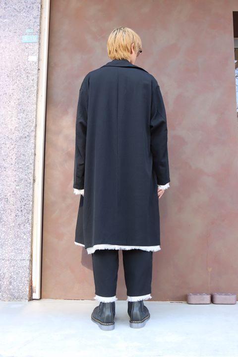 Graphpaper 24SS Wool Twill Washer Bal Collar Coat style 2024.2.11