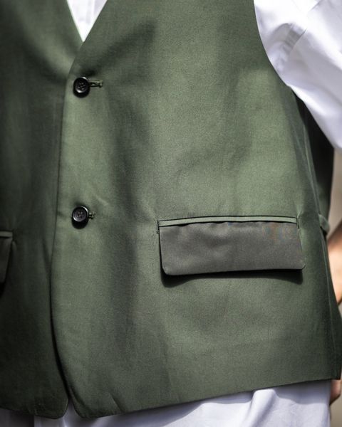 Graphpaper Cotton Cupro Back Satin Gilet STYLE 2025.09.21