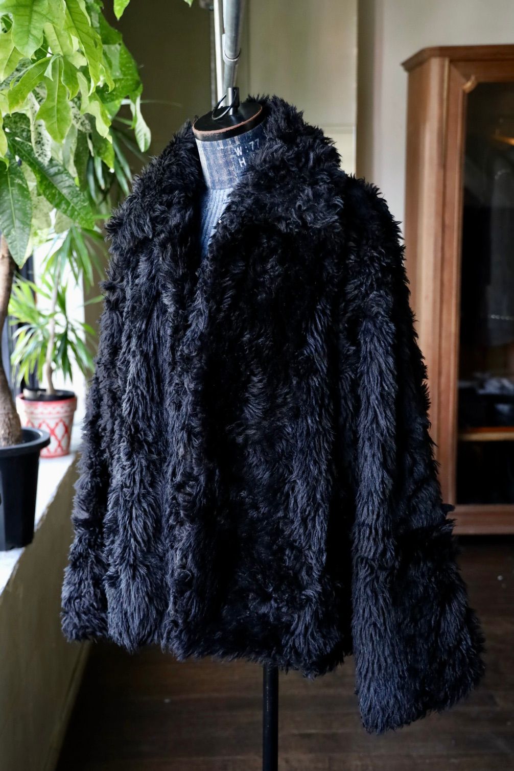 doublet ダブレット25AW SINISTER MOUTH FAUX FUR JACKET (25AW15BL228) BLACK★9月13日(土)発売！