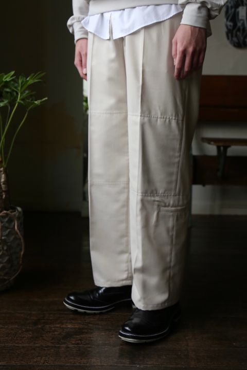 MATSUFUJI Modified Farmers Trousers(M211-0401)"WHITE" style.2021.1.22.