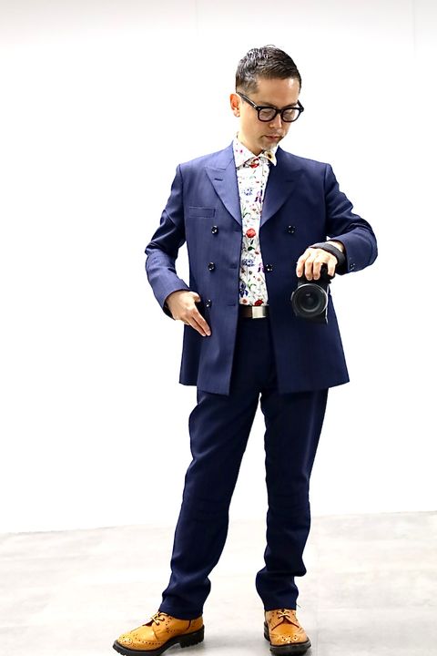 JUNYA WATANABE MAN 26SS ウールストライプジャケットセットアップスタイル