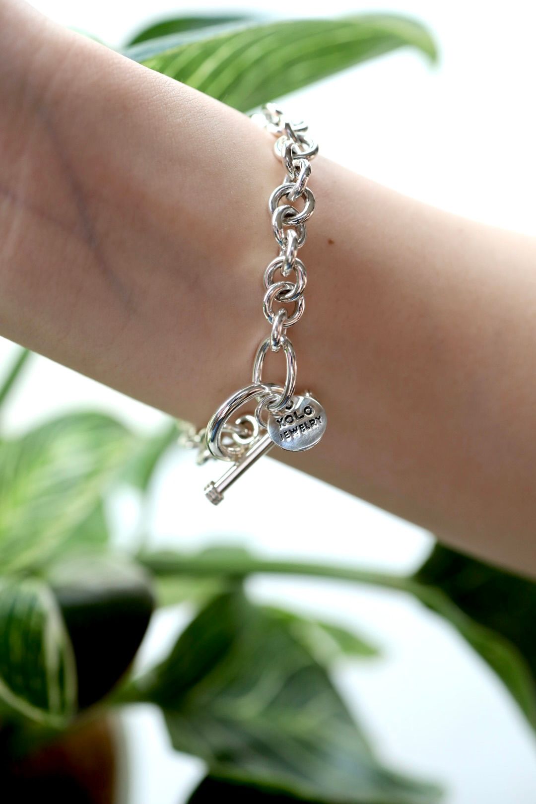 XOLO JEWELRY ブレスレット / Round Link Bracelet -8mm-(XOB023)SILVER925⭐︎新作発売！