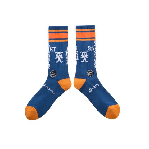 セントマイケル SINNER SOCKS (SM-HR1-0000-115)BLUE/ORANGE★10月11日(土)発売！