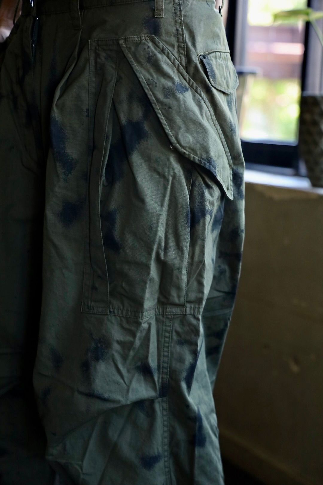 Gurank グランク Poplin camouflage cargo pants(2552)KHAKI/BLACK★新作発売！