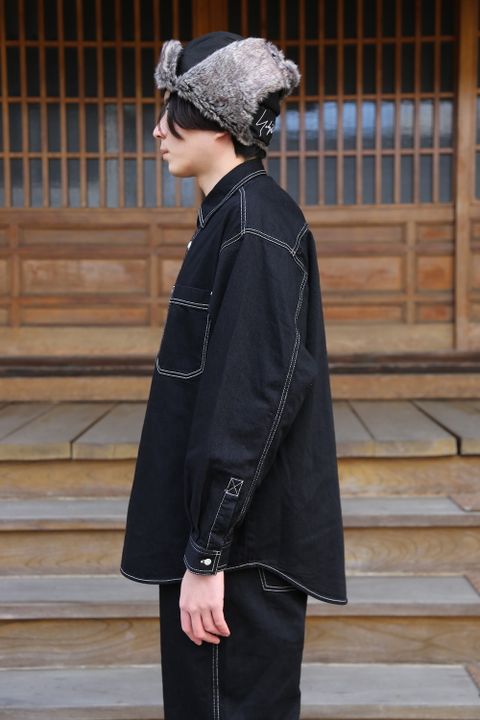 Graphpaper Denime Regular Collar Shirt & Denime Five Pocket Pants style.2020.12.20.