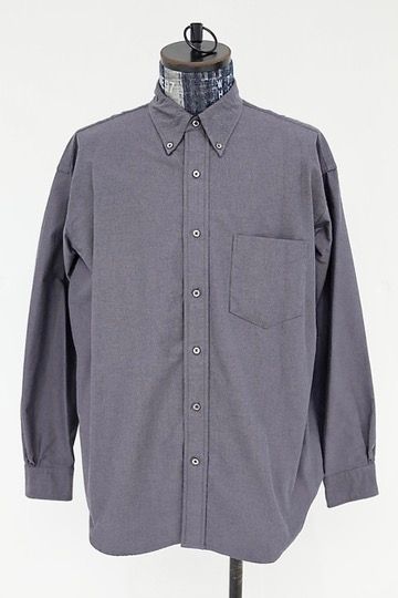 グラフペーパー26SS Oxford L/S B.D Box Shirt (GM261-50020B)GRAY☆1月10日(土)発売！