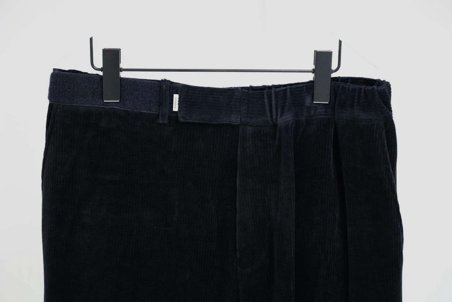 グラフペーパー Soft Knit Corduroy Wide Tapered Chef Pants(GM263-40112B)BLACK☆9月5日(土)発売！