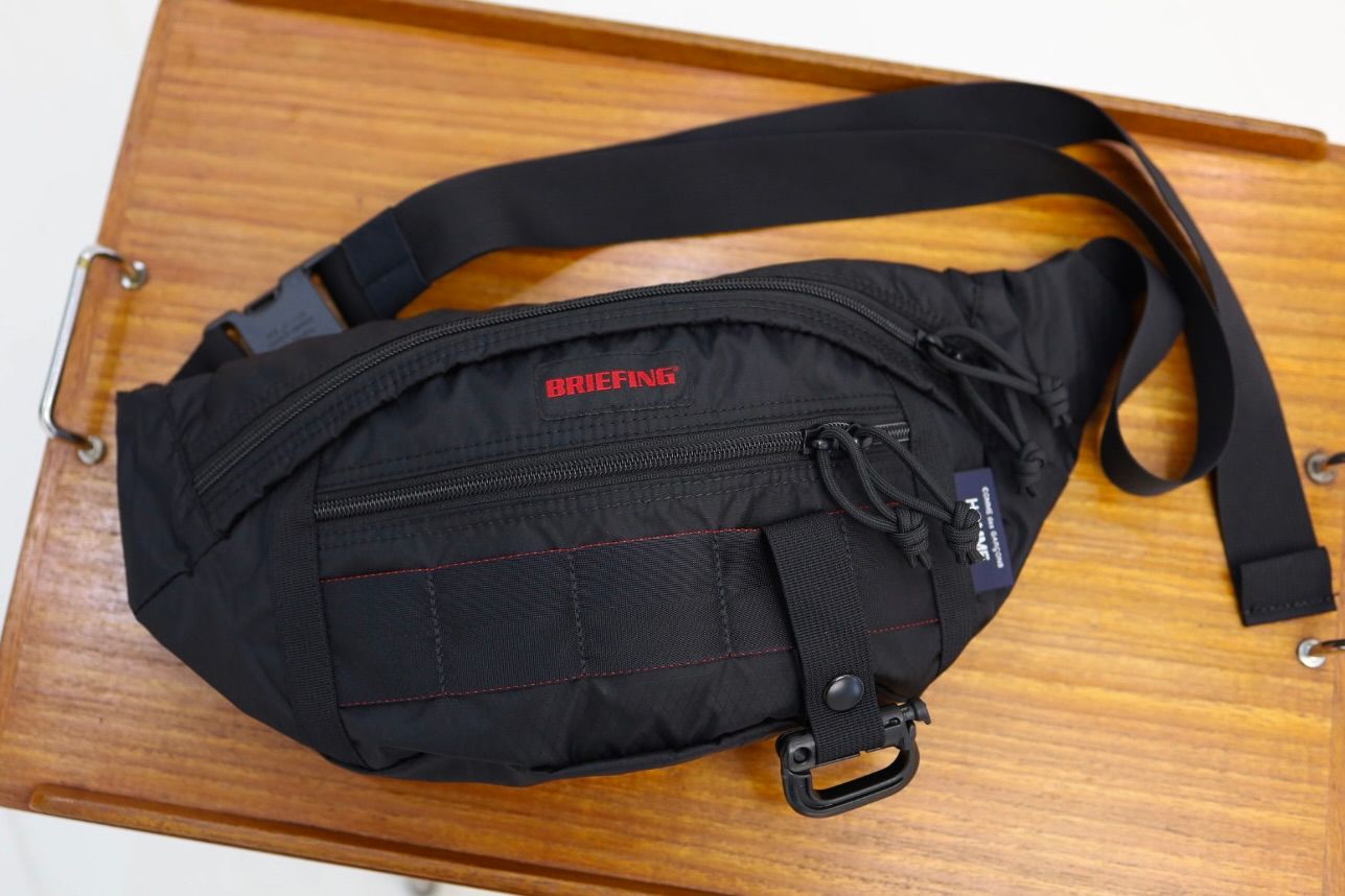コムデギャルソンオム26SS BRIEFINGコラボ ナイロンウエストポーチ(HQ-K203-051-1)BLACK★4月3日(金)発売！