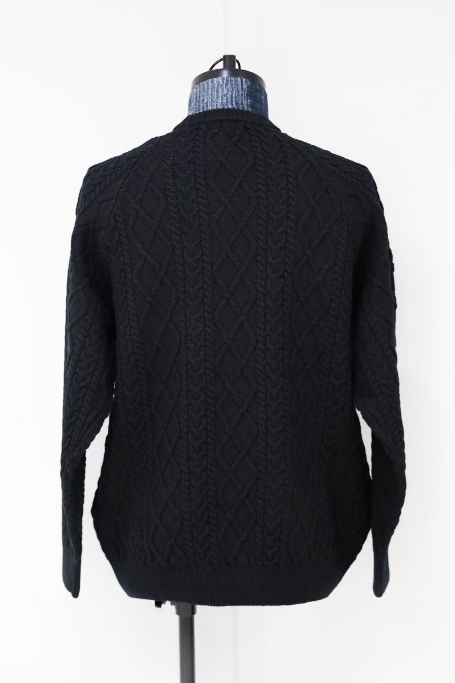 フレッシュサービス SHETLAND WOOL x SOLOTEX® TECH FISHERMAN SWEATER (FSC253-80165)BLACK★10月18日(土)発売！