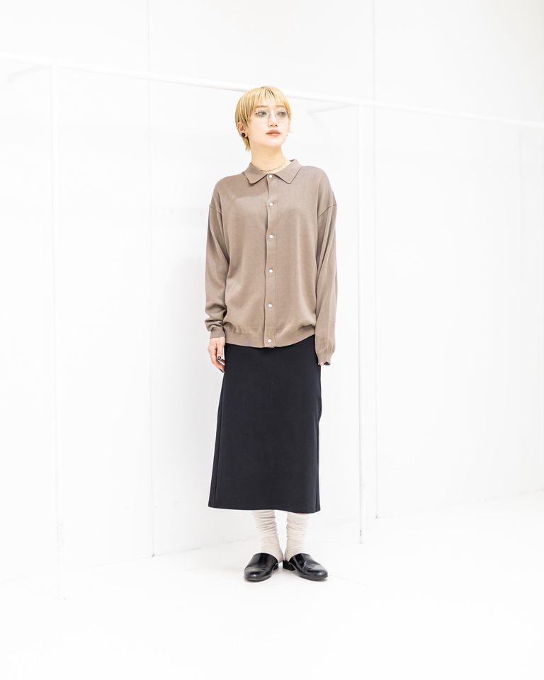 Graphpaper  Suvin High Gauge Knit Oversized L/S Shirts STYLE 2026.02.23