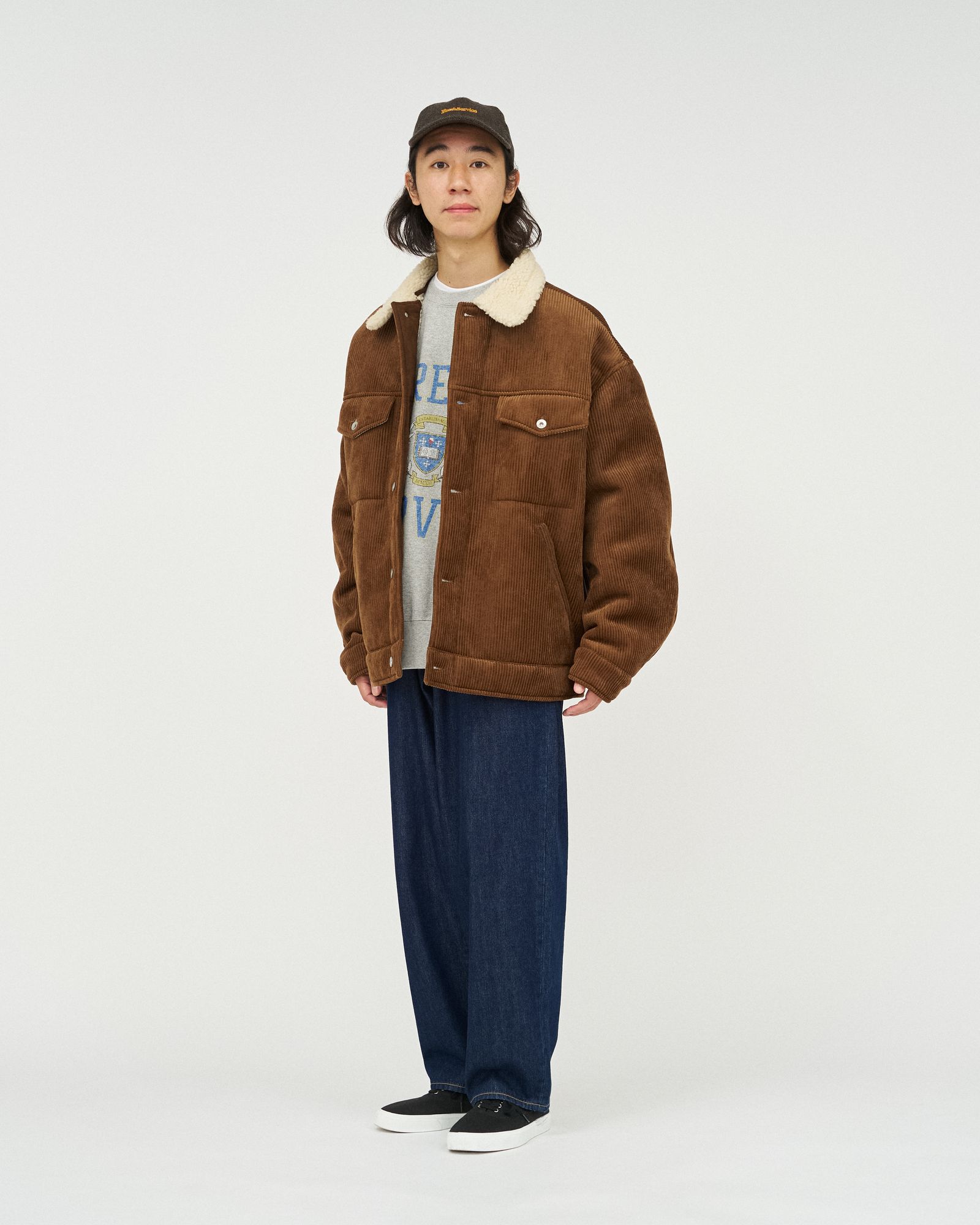フレッシュサービス SHERPA CORDUROY RANCH JACKET(FSC254-30063)BROWN☆11月22日(土)発売！