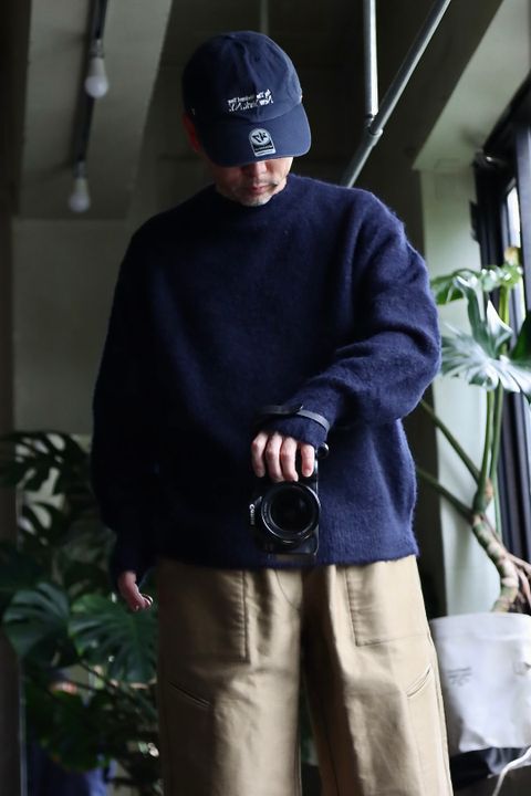 blurhms 22FW Wool Alpaka Napping Knitスタイル.2022.9.25.