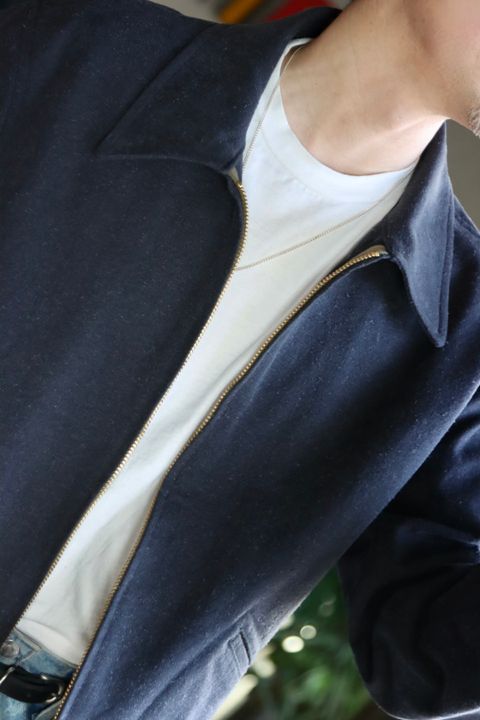 A.PRESSE 23SS Silk Nep Sports Jacketスタイル