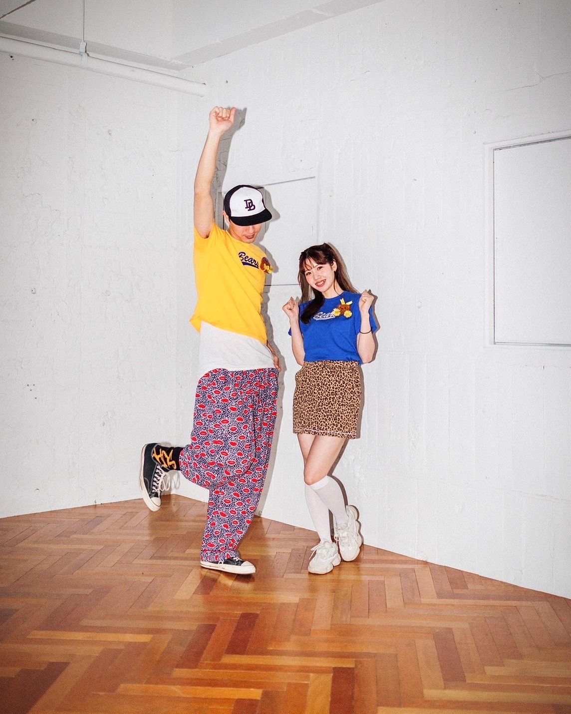 doublet 25SSダブレッTシャツ CHEERLEADING BEAR T-SHIRT(25SS27CS363)BLUE
