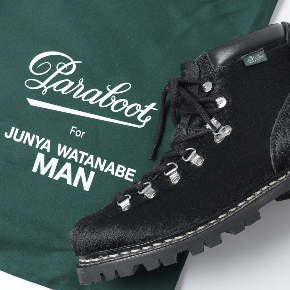 ジュンヤワタナベマン 25AW ヘアハイド PARABOOT (WP-K105-001)BLACK★新作発売!