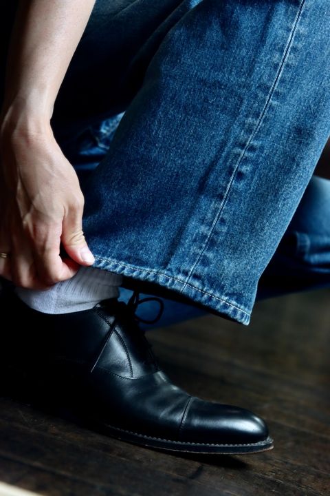 Graphpaper Selvage Denim Five Pocket wide Straight Pantsスタイル.2023.7.31.