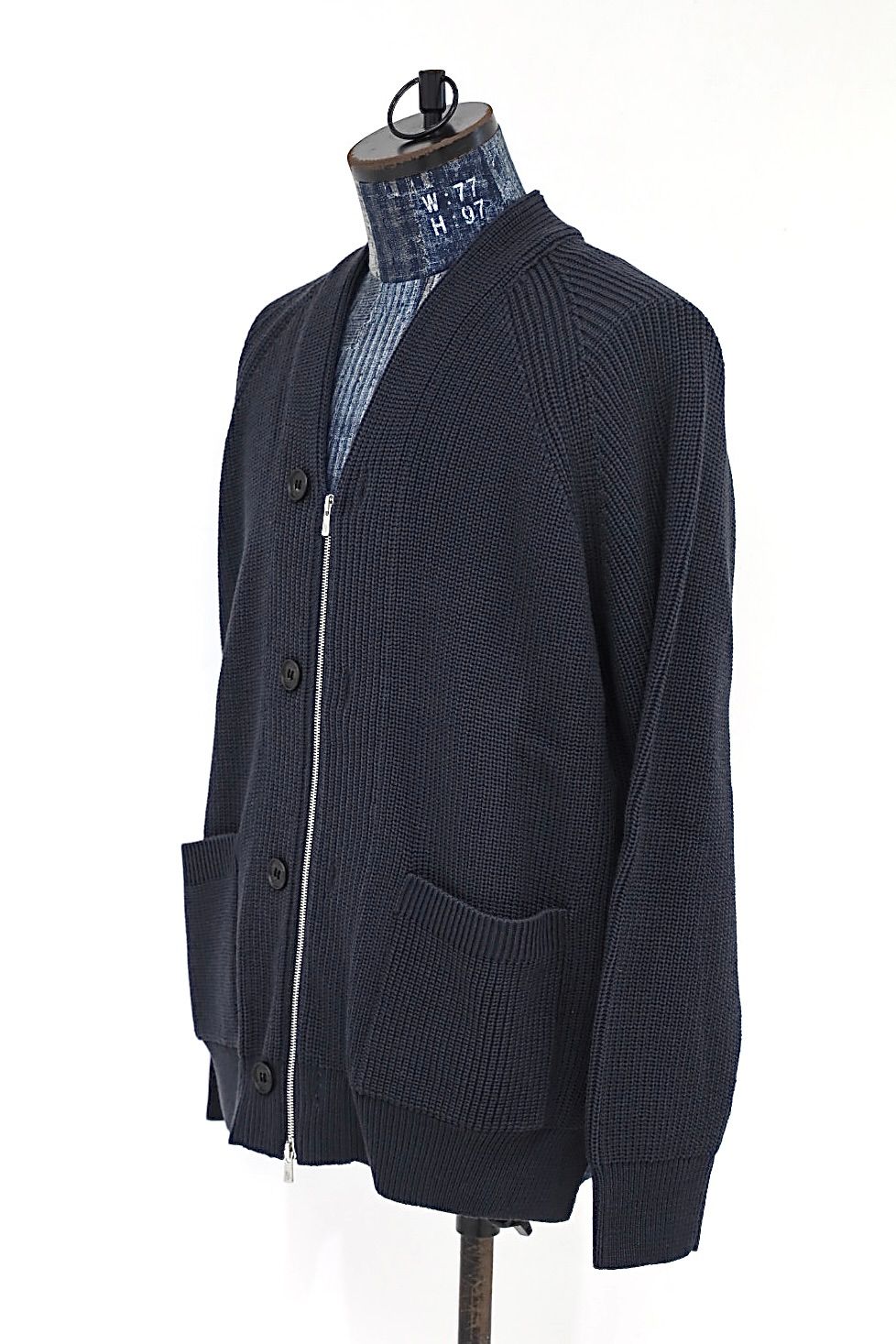 コムデギャルソンオム26FW BATONER ZIPカーディガン (HR-N002-051-2)CHARCOAL GRAY☆8月7日(金)発売！