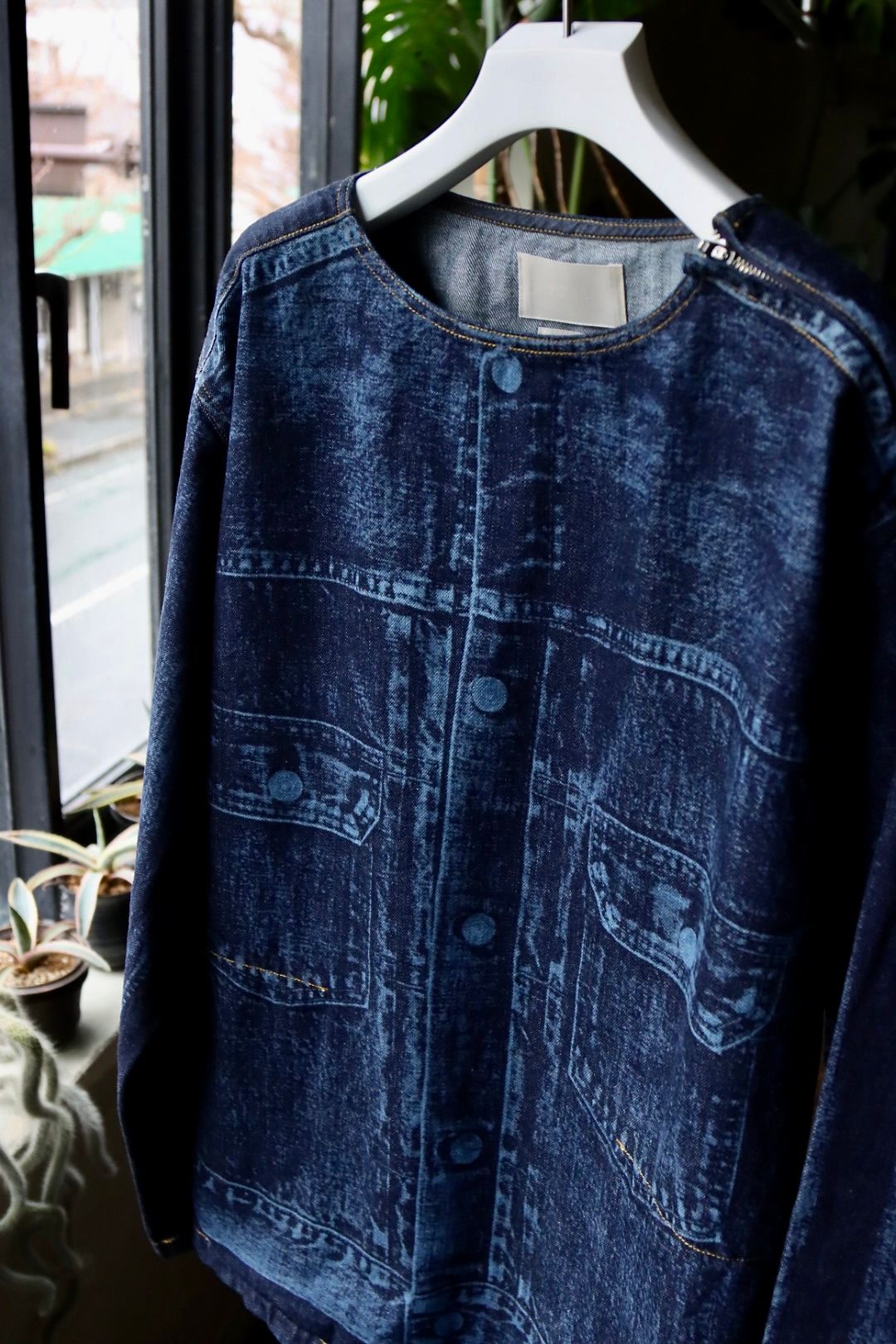 ヨーク23SSデニムシャツ LASER PROCESSED DENIM PULLOVER(YK23SS0469SH)INDIGO