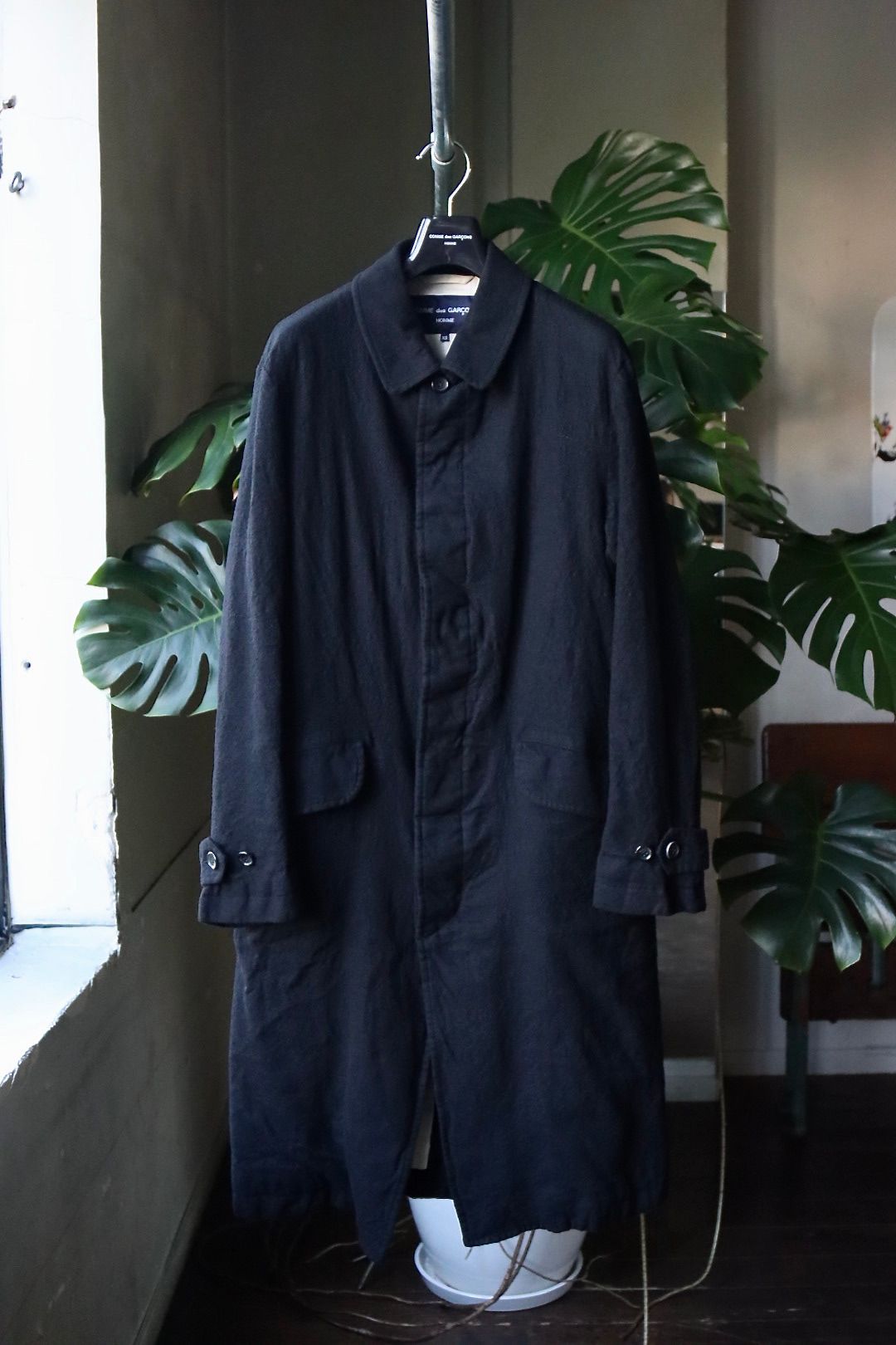 COMME des GARCONS HOMME - コムデギャルソンオム24AWウールサージ縮絨コート(HN-C101-051)BLACK☆10月10日(木)発売！  | mark