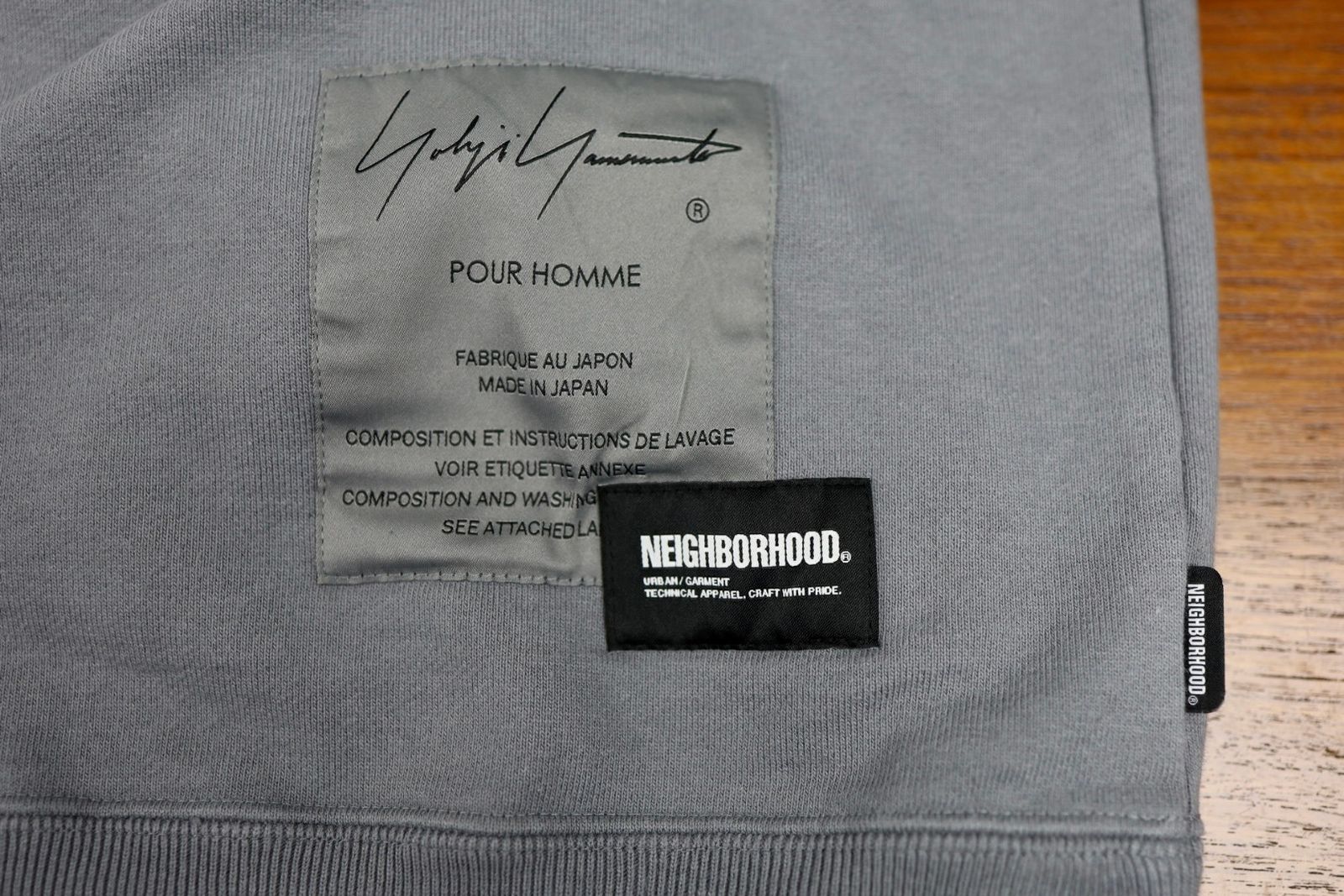 Yohji Yamamoto × NEIGHBORHOOD SWEAT SHIRT LS(HK-T99-99-1S26)GRAY★12月5日(金)発売！
