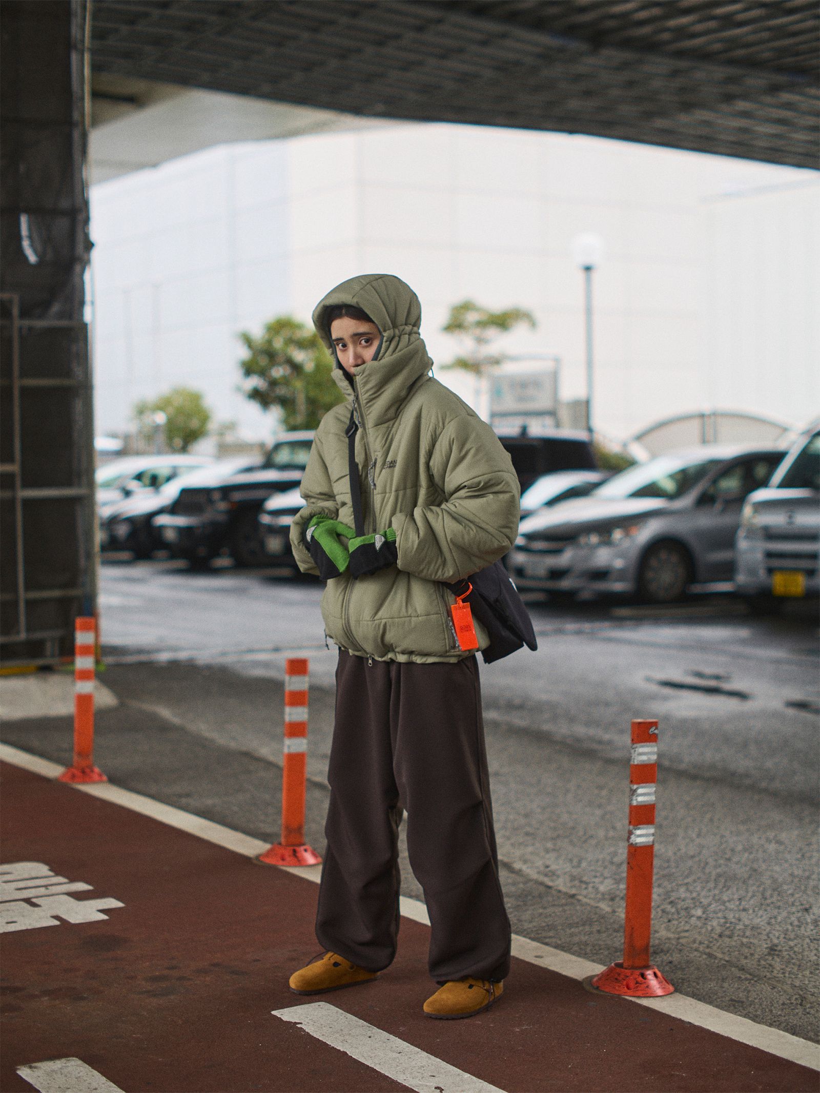 セダンオールパーパス FW24 Tech Wool Over Pant(SD24F-PT03) Chocolate