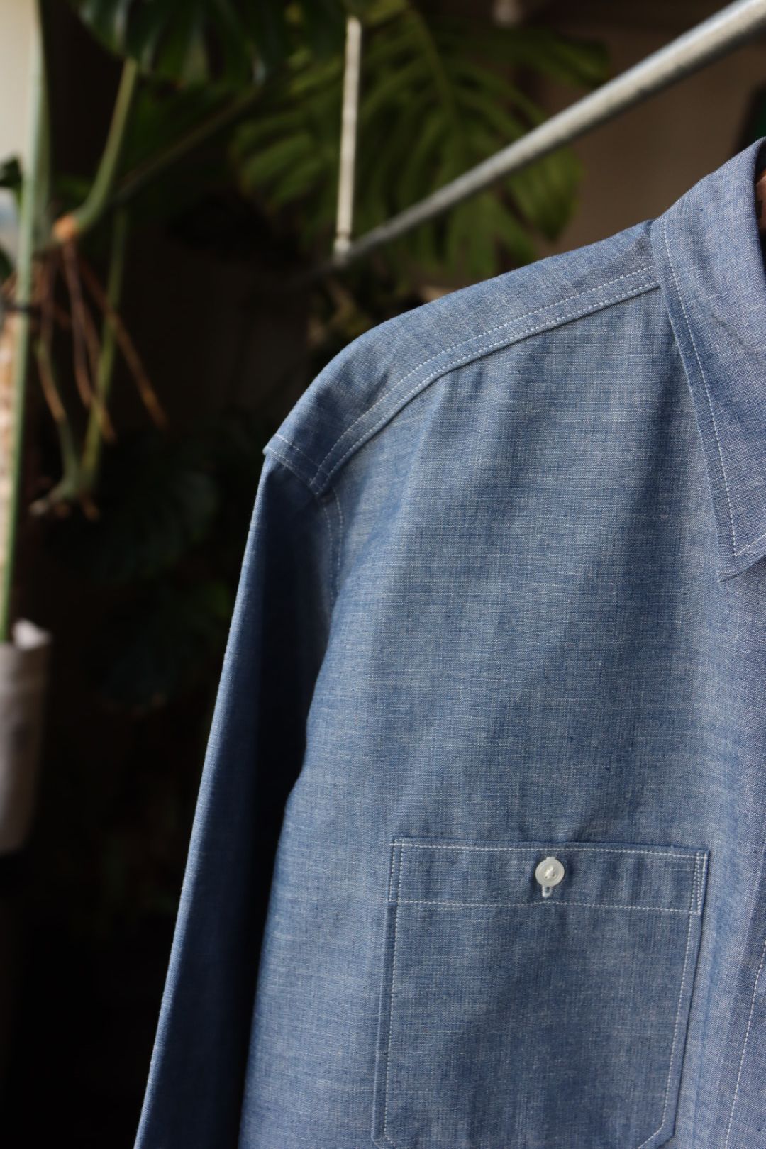 アプレッセ23SSシャツ Rigid Chambray Shirt(23SAP-02-02H)INDIGO